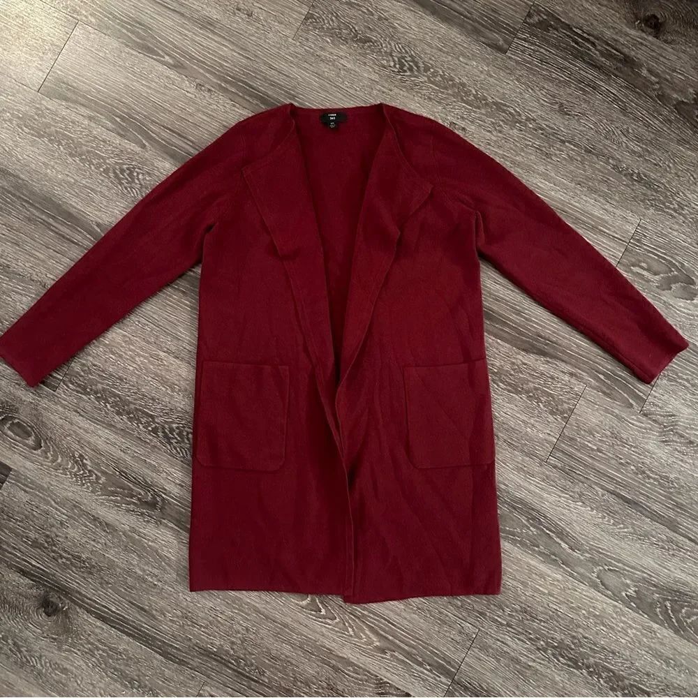 J. Crew Juliette collarless knit sweater blazer